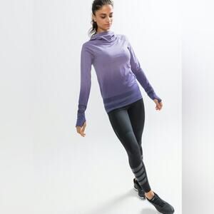 Craft Sportswear Midlayer Hooded Purple Ombre Training Wear Size Women's Small